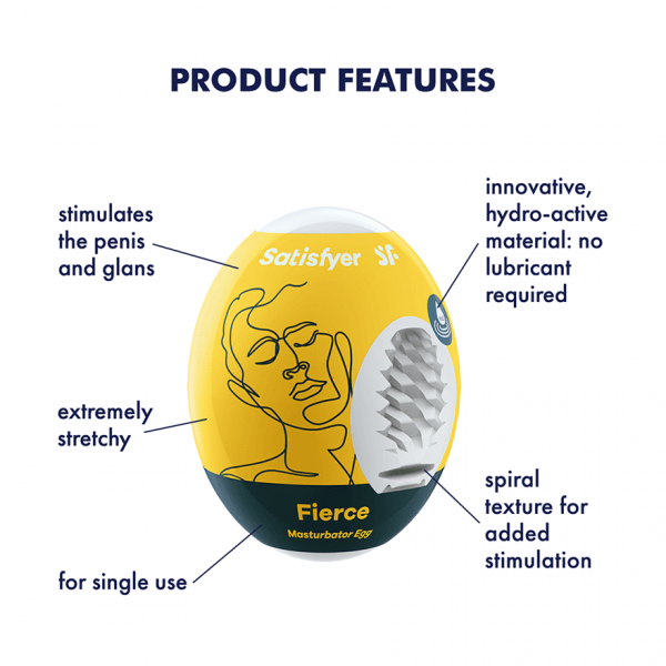 Satisfyer 3-piece Egg Set Masturbator - Fierce