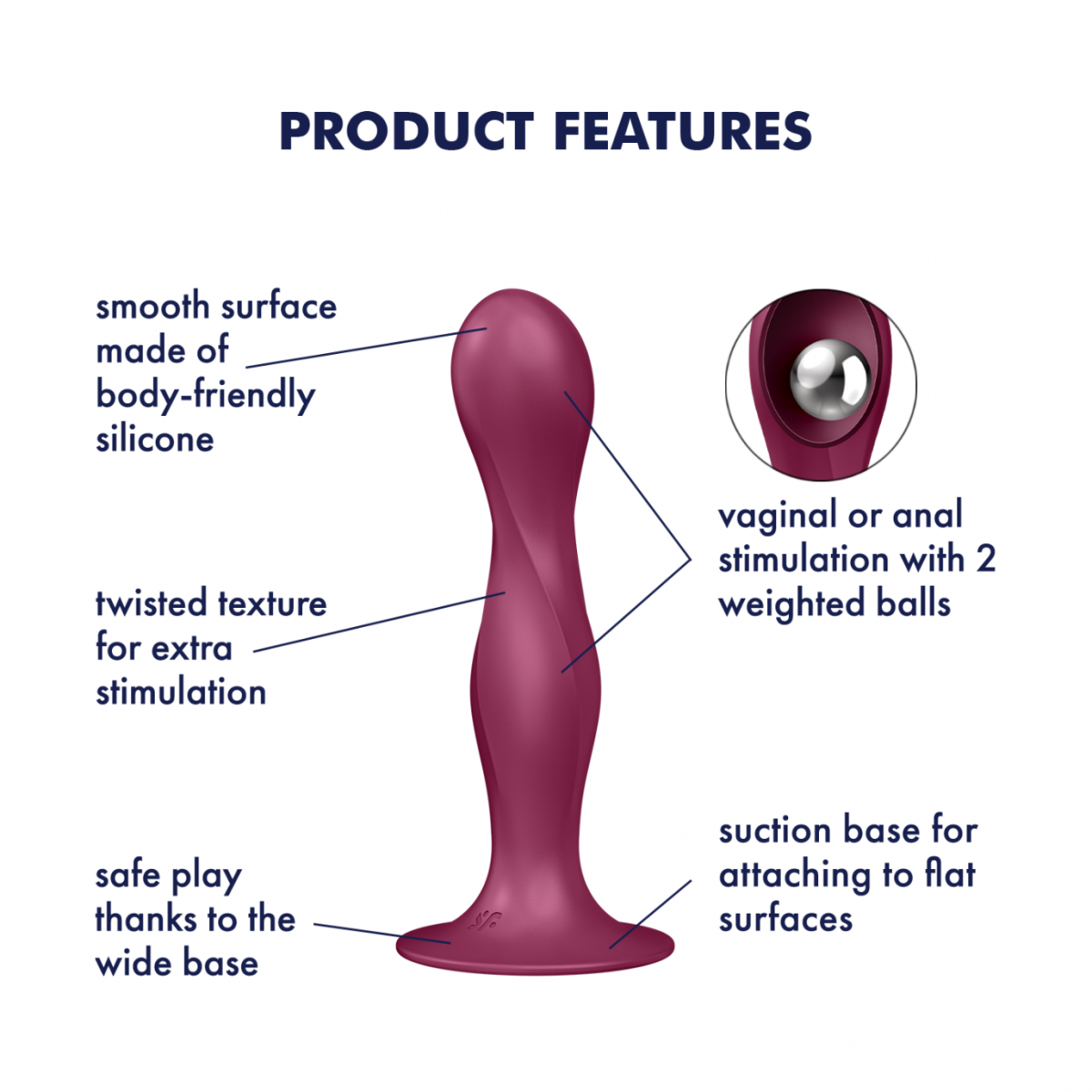 Satisfyer Double Ball-R Dildo for Couples | Satisfyer US | Satisfyer US