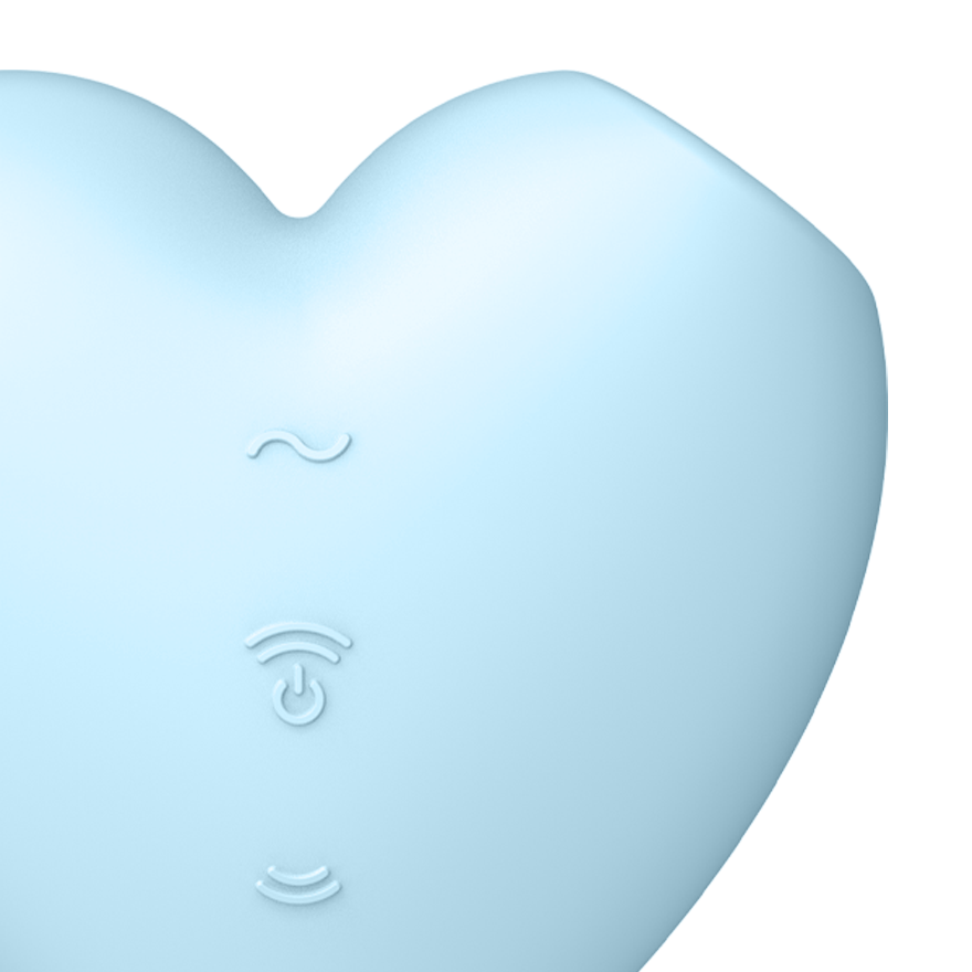Satisfyer Cutie Heart - Stimulateur Clitoris Air Pulse + Vibrations - Bleu - Neuf