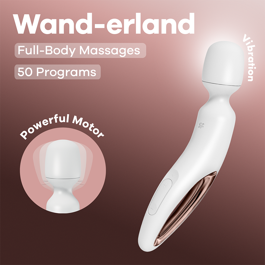 satisfyer pleasure wand vibrator Adam & Eve Peak Wand Massager Review