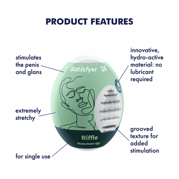 Satisfyer 3-piece Egg Set Masturbator - Riffle