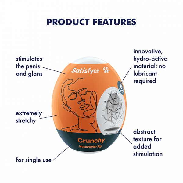 Satisfyer 3-piece Egg Set Masturbator - Crunchy