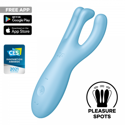 Vibrateur Gonflable Satisfyer Air Pump 5+ Avec App - Pour Le Point G, Couleur Bleu