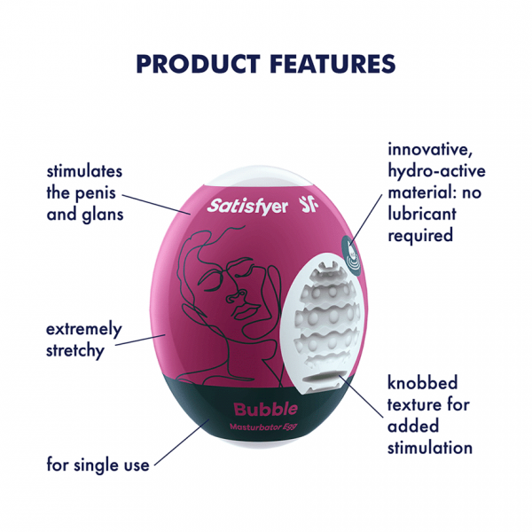 Satisfyer 3-piece Egg Set Masturbator - Bubble